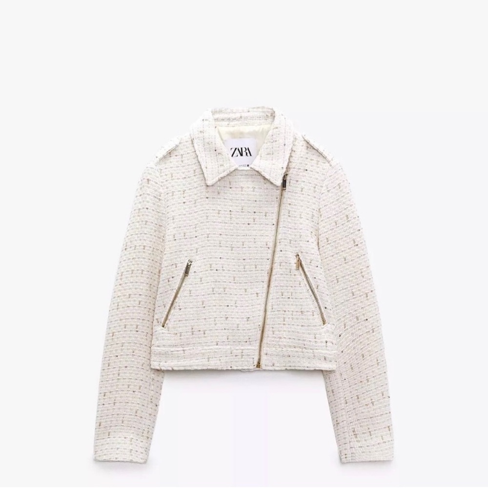CLOSET CLEANOUT
NWT Zara tweed moto jacket size S